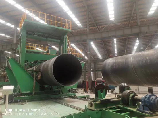  Machine de fabrication de tuyaux Machine automatique de tubes soudés en spirale SSAW ;  Moulin à huile